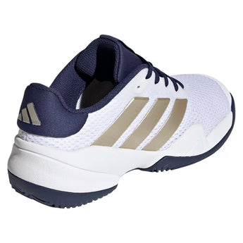 Juniors' Barricade Tennis Shoes Core White and Cyber Metallic,Footwear,Adidas,,,Tennis Express,JR4448-S26-4