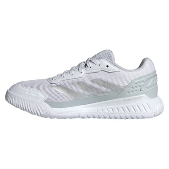 Women's Courtquick Padel Shoes White and Silver Metallic,Footwear,Adidas,,,Tennis Express,JR4658_2