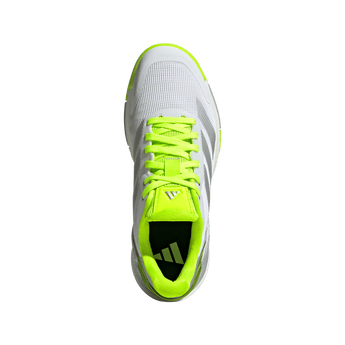 Women's Crazyquick LS Padel Shoes Lucid Lemon and Silver Metallic,Footwear,Adidas,,,Tennis Express,JR9325_3_FOOTWEAR_Photography_TopPortraitView_transparent