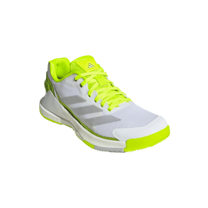 Women's Crazyquick LS Padel Shoes Lucid Lemon and Silver Metallic,Footwear,Adidas,,,Tennis Express,JR9325_6_FOOTWEAR_Photography_FrontLateralTopView_transparent