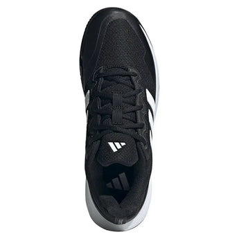 Juniors' GameCourt 2 Tennis Shoes Core Black and Silver Metallic-Footwear-Adidas-JRKI0780-S26-3-Tennis Express