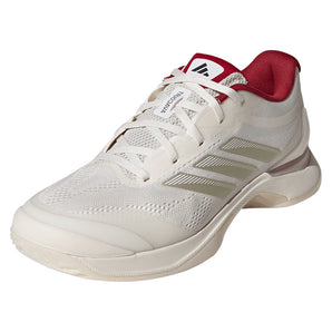 Women's Avacourt 3 Tennis Shoes Chalk White and Ice Gold Metallic-Footwear-Adidas-JS2560-S26-Tennis Express