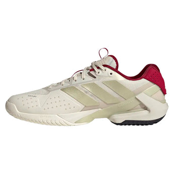 Men's Adizero Ubersonic 5 Tennis Shoes Chalk White and Ice Gold Metallic-Footwear-Adidas-JS2562-S26-2-Tennis Express