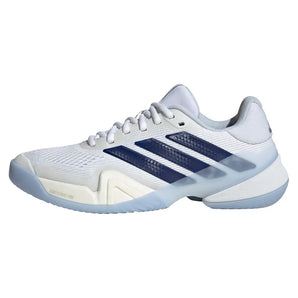 Women's Barricade 14 Tennis Shoes Core White and Dark Blue,Footwear,Adidas,,,Tennis Express,JS4112-S26-1