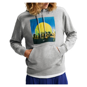 Unisex NYC Skyline Tennis Hoodie Dark Grey Heather, Nike, Dark Grey Heather, Tennis Express, JU1466-063H26-DARK-GREY-HEATHER-1