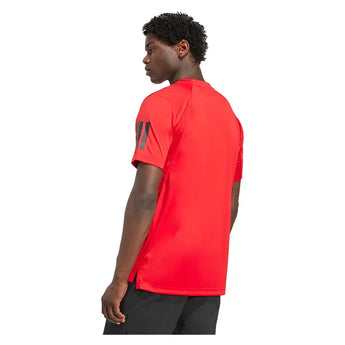 Men's Club 3 Stripes Tennis Top Better Scarlet-Apparel-Adidas-JV5907_5-Tennis Express