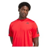 Men's Club 3 Stripes Tennis Top Better Scarlet-Apparel-Adidas-JV5907_7-Tennis Express