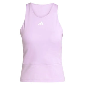 Women's CLIMACOOL Mid Length Y Tennis Tank Powder Plum-Apparel-Adidas-JW2991_1-Tennis Express