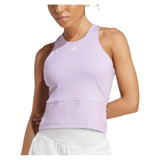 Women's CLIMACOOL Mid Length Y Tennis Tank Powder Plum-Apparel-Adidas-JW2991_2-Tennis Express