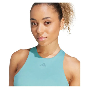 Women's CLIMACOOL Y Tennis Tank Powder Teal-Apparel-Adidas-JW2994_5-Tennis Express