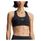 Women's Stella McCartney Power Impact Medium Support Training Bra Black-Apparel-Adidas-JW4539-F25-3-Tennis Express