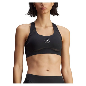 Women's Stella McCartney Power Impact Medium Support Training Bra Black-Apparel-Adidas-JW4539-F25-3-Tennis Express