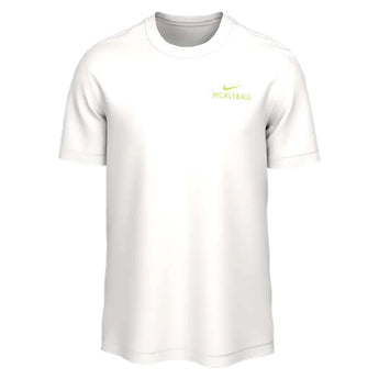 Men's Asbury 2 Short Sleeve Pickleball Crew Tee, Nike, 100 White, Tennis Express, JW7557-H26-100-WHITE-1