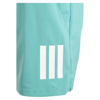 Boys' Club 3-Stripe Tennis Short Powder Teal-Apparel-Adidas-JX8208_6-Tennis Express