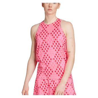 Women's Club Graphic Tennis Tank Lucid Pink and Better Scarlet-Apparel-Adidas-JY5131_2-Tennis Express