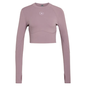 Women's Stella McCartney True Purpose Long Sleeve Training Top Legacy Purple-Apparel-Adidas-JY8142_1-Tennis Express