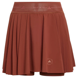 Women's Stella McCartney Pleated Training Skort Burnt Sienna-Apparel-Adidas-XS-, [current_file_name-Tennis Express