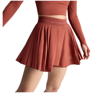 Women's Stella McCartney Pleated Training Skort Burnt Sienna-Apparel-Adidas-, [current_file_name-Tennis Express