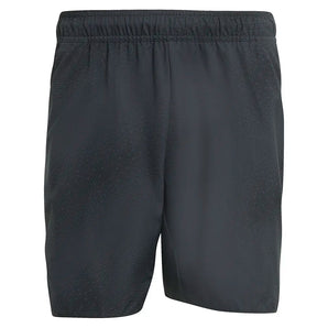 Men's Club Graphic 9 Inch Tennis Shorts Carbon-Apparel-Adidas-JY9592-1-Tennis Express