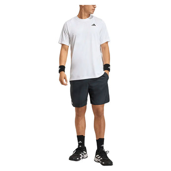 Men's Club Graphic 9 Inch Tennis Shorts Carbon-Apparel-Adidas-JY9592-5-Tennis Express
