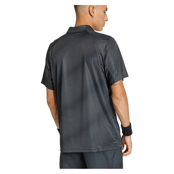 Men's Club Graphic Tennis Polo Carbon-Apparel-Adidas-JY9596_2-Tennis Express
