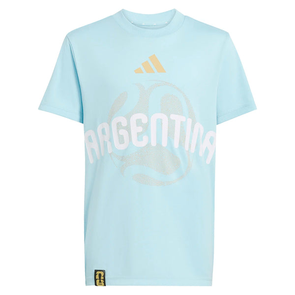 Juniors' Argentina World Cup 2026 Soccer Tee Ice Blue,Apparel,Adidas,Ice Blue,XS,Tennis Express,JZ8865