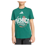 Juniors' Mexico World Cup 2026 Soccer Tee Dark Green,Apparel,Adidas,,,Tennis Express,JZ8866-1