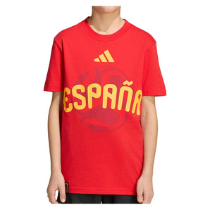 Juniors' Spain World Cup 2026 OLP Soccer Tee Vivid Red,Apparel,Adidas,,,Tennis Express,JZ8878-1