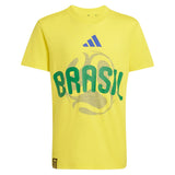 Junior's Brazil OLP Soccer Tee Bright Yellow,Apparel,Adidas,Bright Yellow,XS,Tennis Express,JZ8880_1
