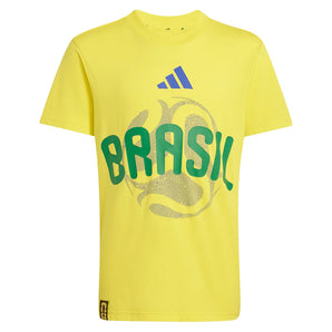 Junior's Brazil OLP Soccer Tee Bright Yellow,Apparel,Adidas,Bright Yellow,XS,Tennis Express,JZ8880_1