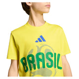 Junior's Brazil OLP Soccer Tee Bright Yellow,Apparel,Adidas,,,Tennis Express,JZ8880_2