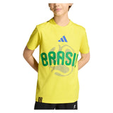 Junior's Brazil OLP Soccer Tee Bright Yellow,Apparel,Adidas,,,Tennis Express,JZ8880_6