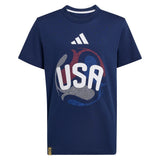 Juniors' USA World Cup 2026 OLP Soccer Tee Tena Blue,Apparel,Adidas,Tena Blue,XS,Tennis Express,JZ8881_1