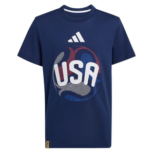 Juniors' USA World Cup 2026 OLP Soccer Tee Tena Blue,Apparel,Adidas,Tena Blue,XS,Tennis Express,JZ8881_1