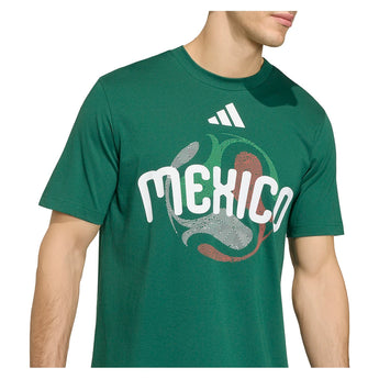 Men's Mexico World Cup 2026 Soccer Tee Dark Green,Apparel,Adidas,,,Tennis Express,JZ8916-4