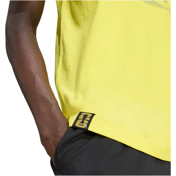 Men's Brazil World Cup 2026 OLP Soccer Tee Bright Yellow,Apparel,Adidas,,,Tennis Express,JZ8923-5