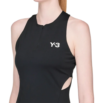 Women's Y-3 Wow Pro Tennis Dress Black-Apparel-Adidas-JZ9304-H25-1-Tennis Express