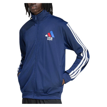 Men's USA World Cup 2026 OLP Soccer Track Top Tena Blue,Apparel,Adidas,,,Tennis Express,KA6056-1