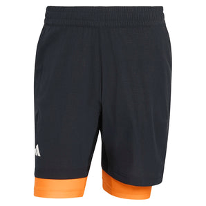 Men's Melbourne Tennis Short Set Black-Apparel-Adidas-KB3385-S26-1-676220Tennis Express