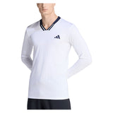 Men's Roland Garros Longsleeve WOW Tennis Top White-Apparel-Adidas-KB3440_2-Tennis Express