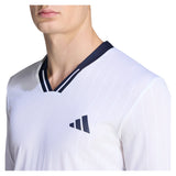 Men's Roland Garros Longsleeve WOW Tennis Top White-Apparel-Adidas-KB3440_5-Tennis Express