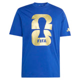 Men's Official World Cup 2026 Emblem Tee Blue,Apparel,Adidas,Blue,M,Tennis Express,KB3705-F26-1