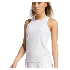 Women's Club Graphic Tennis Tank White and Dash Grey-Apparel-Adidas-KB8354_2-Tennis Express