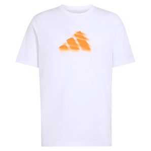 Men's Roland Garros Graphic Tennis Tee White-Apparel-Adidas-KB9429_1py-Tennis Express