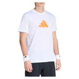 Men's Roland Garros Graphic Tennis Tee White-Apparel-Adidas-KB9429_2-Tennis Express