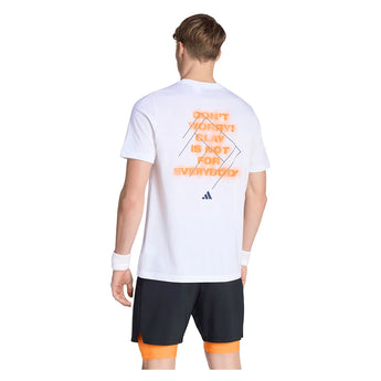 Men's Roland Garros Graphic Tennis Tee White-Apparel-Adidas-KB9429_3-Tennis Express
