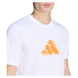 Men's Roland Garros Graphic Tennis Tee White-Apparel-Adidas-KB9429_4-Tennis Express