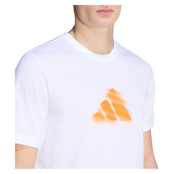 Men's Roland Garros Graphic Tennis Tee White-Apparel-Adidas-KB9429_4-Tennis Express