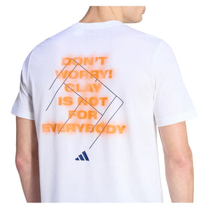Men's Roland Garros Graphic Tennis Tee White-Apparel-Adidas-KB9429_5-Tennis Express