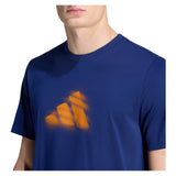 Men's Paris Clay Graphic Tennis Tee Dark Blue,Apparel,Adidas,,,Tennis Express,KB9430-3